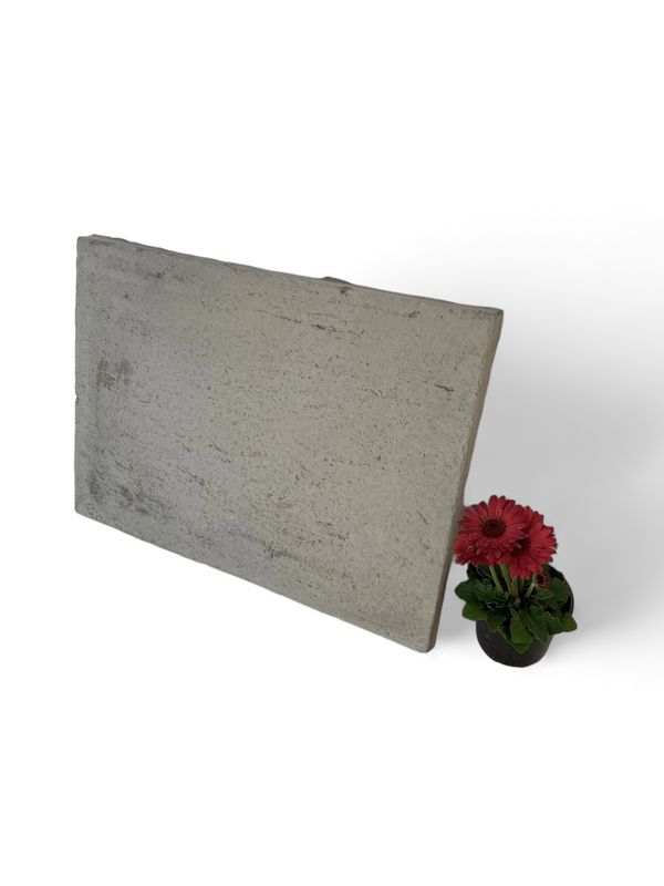 Rustic Large Stepping Stone Plain Cement - 620x440x30mm  - 21kg