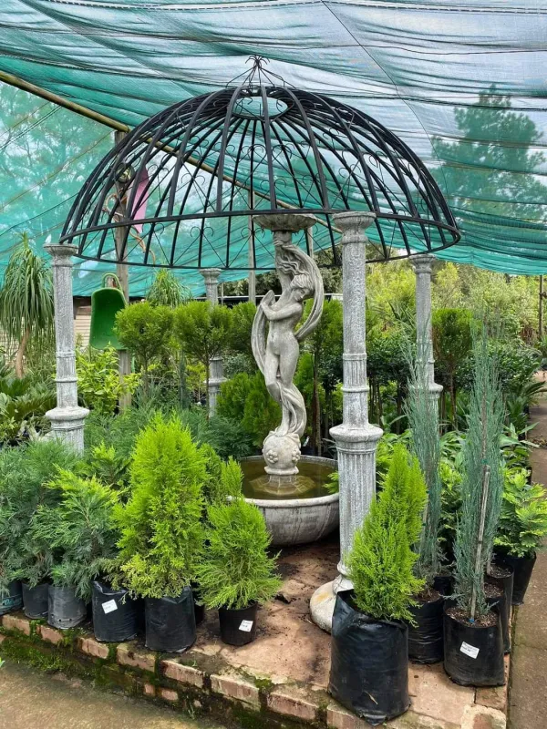 Odeliska Fountain Whitewash Finish (excl Gazebo) - H2000mm (Excluding Pump and Gazebo)