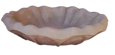 Shell Water Bowl Whitewash Finish - W705mm - 90kg