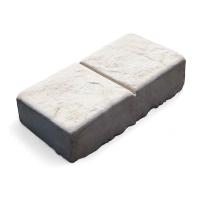 Double Cobble Plain Cement - 105x210x50mm - 1.8kg