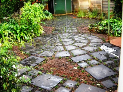 Circle Small Paver 3 Rows Black finish 33 Piece 1.930m with 40mm gaps.        R46 per circle paver