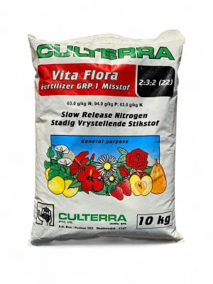 Culterra Vita Flora Fertilizer 2.3.2 (22) Slow Release Nitrogen 10kg