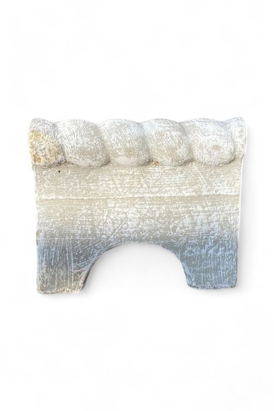 Rope Edging Medium White Wash Finish H170mm x L210mm x 40mm thick 2.3kg