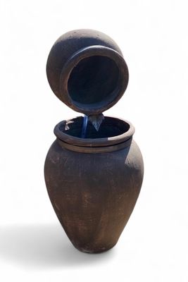 Turkish Jar Double Fountain Mecca Brown Finish H1000mm x W440mm  (Excluding PH-1500 Pump)