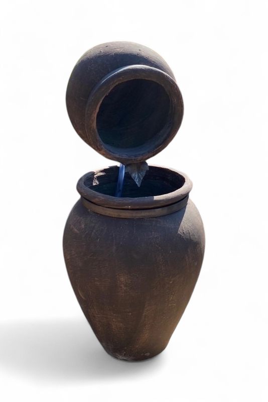 Turkish Jar Double Fountain Mecca Brown Finish H1000mm x W440mm  (Excluding PH-1500 Pump)