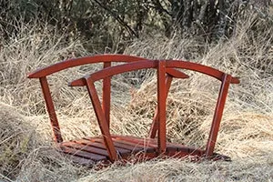 Wooden Large Feng Shui  Bridge L1500mm x W900mm