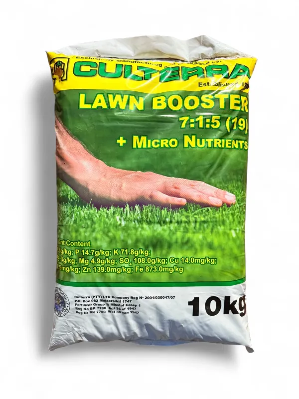 Organic Lawn Booster Fertilizer 7:1:5 (19) Plus Micro Nutrients 10Kg