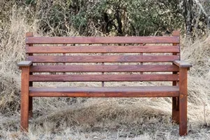 Wooden Three Seater Bench L1500mm x W650mm