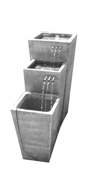 Tripple Slim Pot Copper Pipe Fountain X-Large - H1080mm (Excluding Pump)