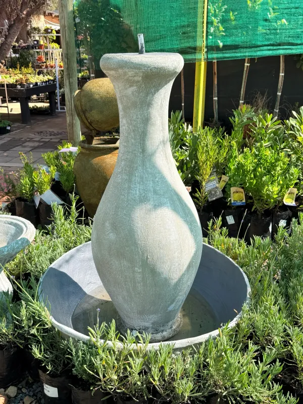 Gracelle Fountain Small Whitewash Finish - H1300mm-W800mm (Excluding Pump)