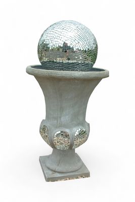 Joshua Urn Ball Fountain Small Mirror Mosaic - H700mm (Excluding Pump)
