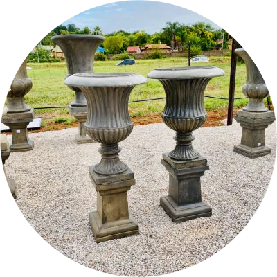 Garden Pots on Pedestals
