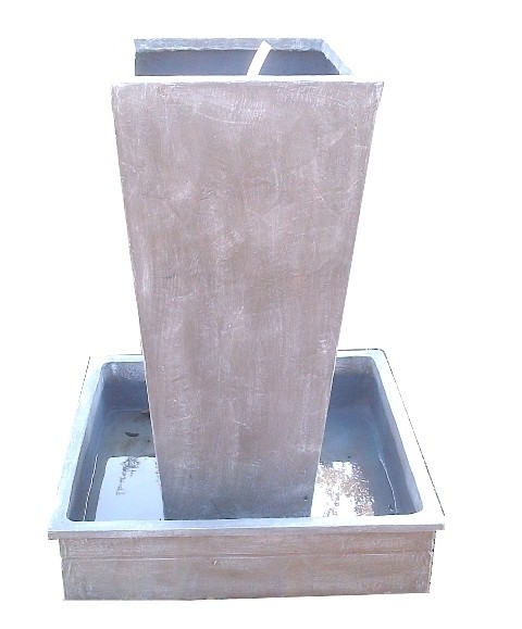 Square Slim Pot Lid Fountain X-Large - H1100mm (Excluding Pump)