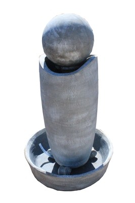 Zip Vase Ball Fountain XL Round Bowl (Excluding Pump)