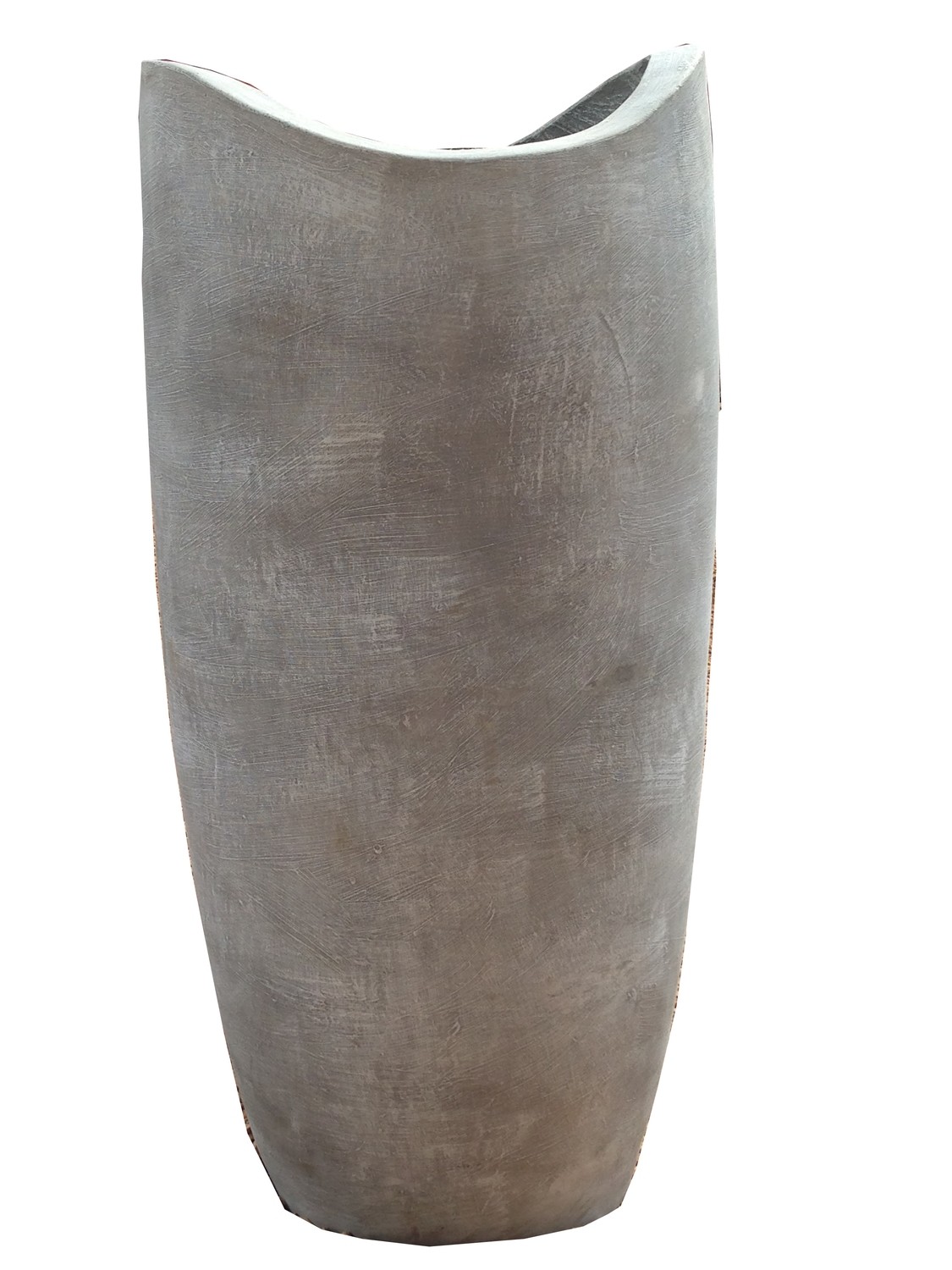 Zip Vase Large Whitewash Finish - H690mm - 41kg