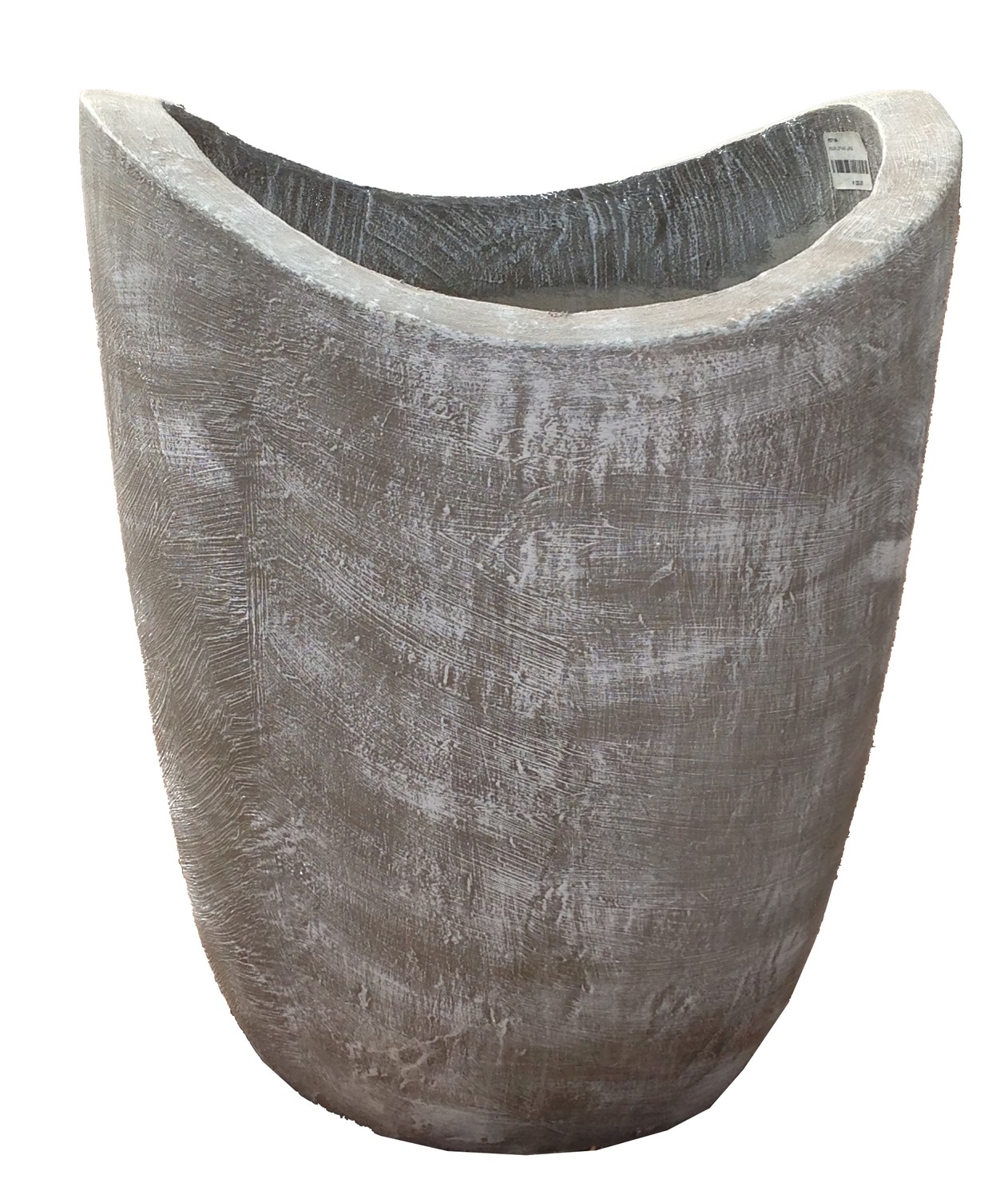 Zip Vase Medium Whitewash Finish - H460mm - 22kg