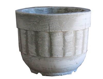 Succulent Pot Whitewash Finish - H180mm - 3kg