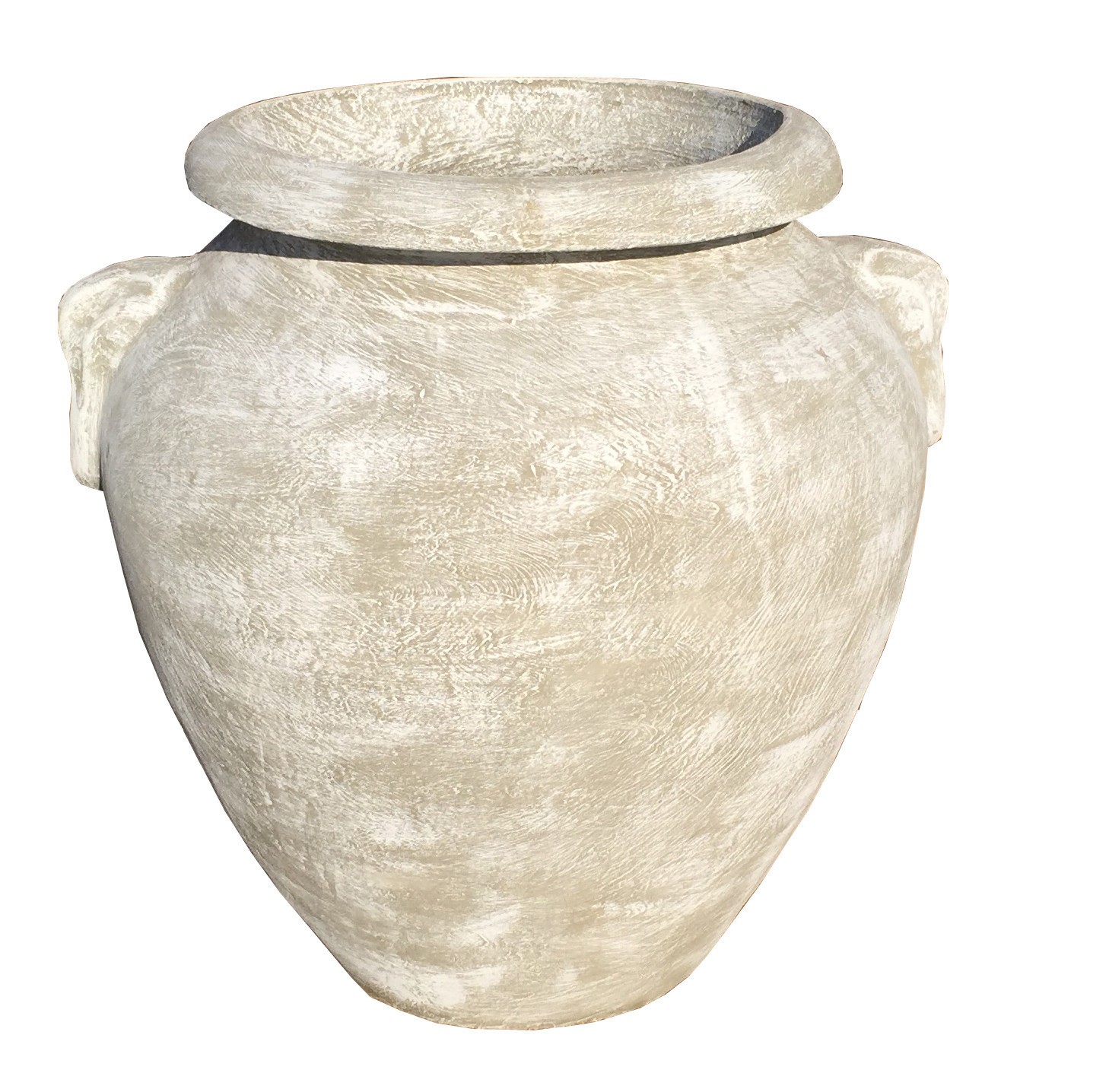 Amphora Urn Whitewash Finish - H870mm x W700mm - 57kg