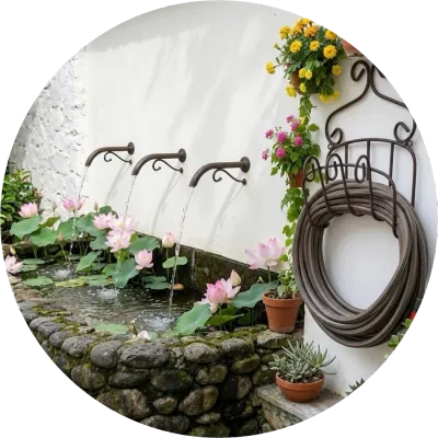 Wrought Iron Waterspouts &amp; Hosepipe Holders