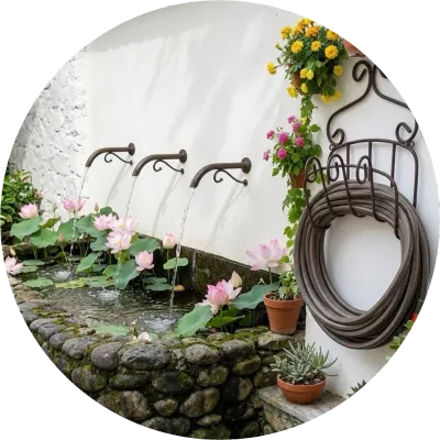 Wrought Iron Waterspouts &amp; Hosepipe Holders