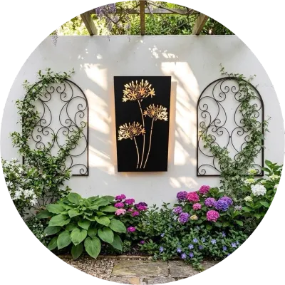 Wrought Iron Trellises &amp; Panels