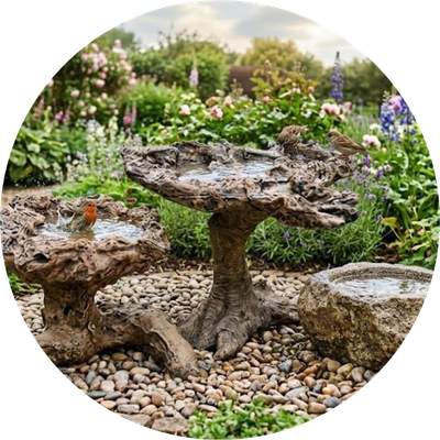 Rocky Bird Baths &amp; Water Rocks