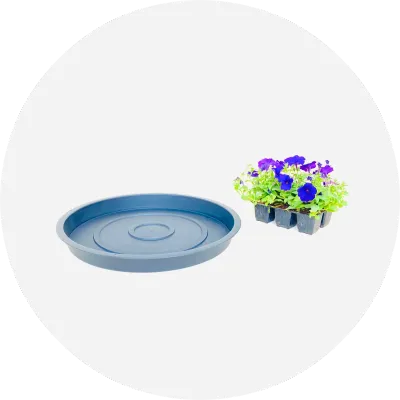 Plastic Plant Pot Saucers Black