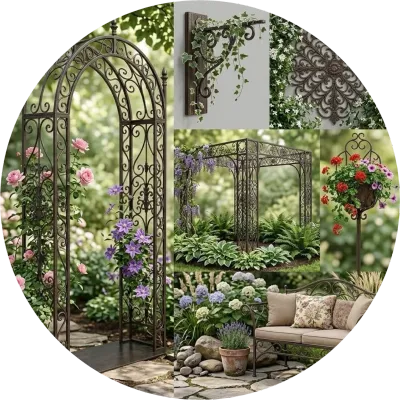 Wrought Iron Garden Accessories (Lead Time May Vary Depending On Product Complexity Manufacturing)