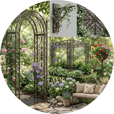 Wrought Iron Garden Accessories (Lead Time May Vary Depending On Product Complexity Manufacturing)