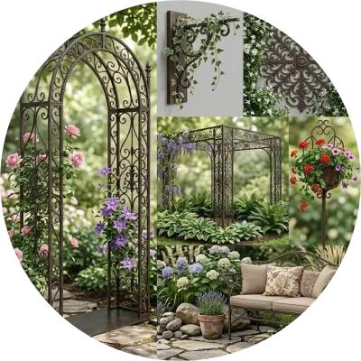 Wrought Iron Garden Accessories (Lead Time May Vary Depending On Product Complexity Manufacturing)