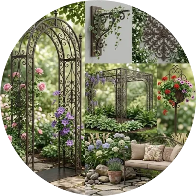 Wrought Iron Garden Accessories (Lead Time May Vary Depending On Product Complexity Manufacturing)