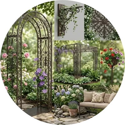 Wrought Iron Garden Accessories (Lead Time May Vary Depending On Product Complexity Manufacturing)