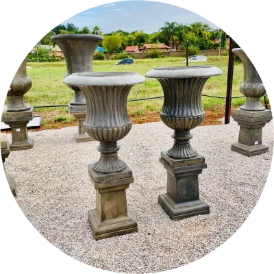Garden Pots on Pedestals
