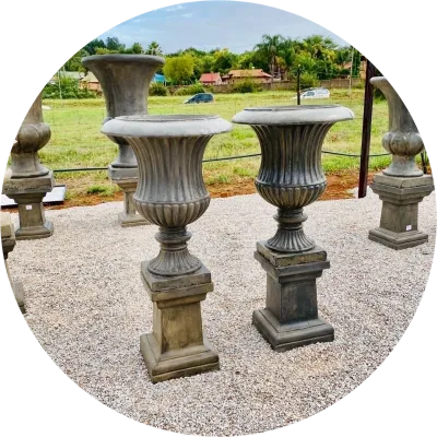 Garden Pots on Pedestals