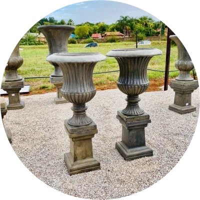 Garden Pots on Pedestals