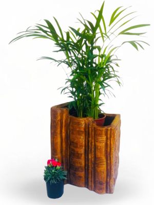 Fairy Tale Book Planter Honeyclay Finish - L420mm x W410mm x H470mm - 26kg