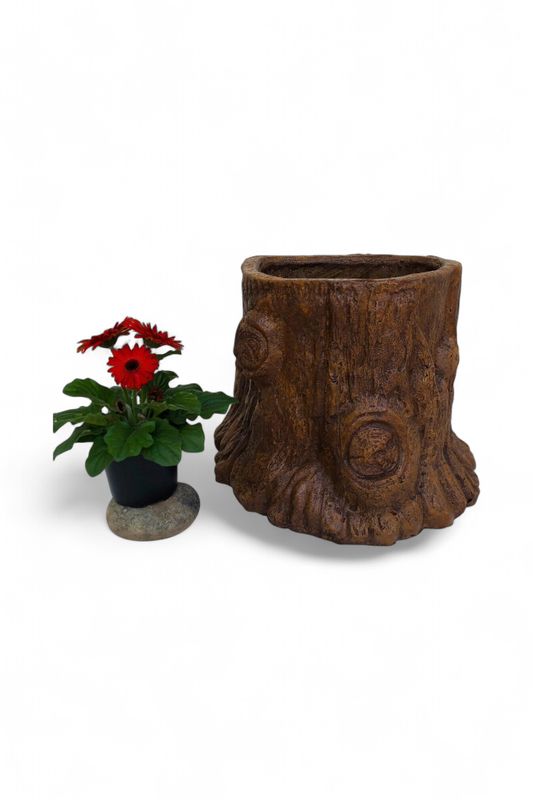 Upright Log Planter No Holes Honeyclay Finish - L580mm x W480mm x H220mm - 15kg