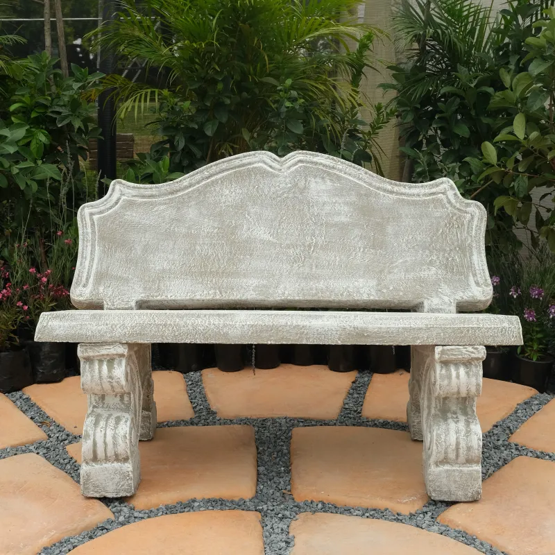 Lassy Bench Whitewash Finish 4 Piece L:1200mm W:400mm - 324kg