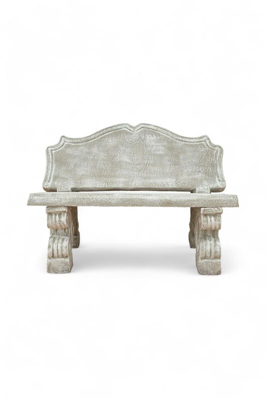 Lassy Bench Whitewash Finish - 4 Piece - L1200mm x W400mm - 324kg