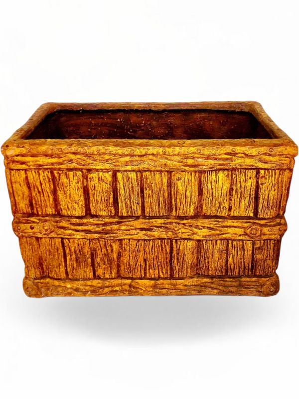 Large Crate Planter Honeyclay Finish - L850mm x W500mm x H540mm - 85kg