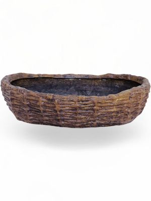 Medium Woven Planter Honeyclay Finish - L730mm x H140mm x W530mm - 20kg