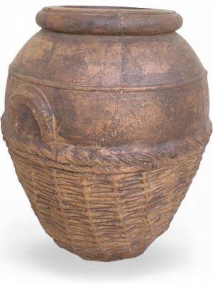 Woven Rope Planter Honeyclay Finish -  L-580 H650mm x W580mm - 33kg