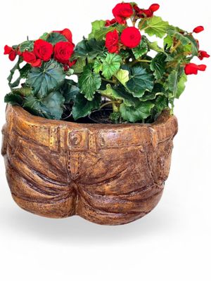 Half Jean Planter Honey Clay Finish - L440mm x W390mm x H250mm - 14kg Half Jean Planter Honey Clay Finish - L440mm x W390mm x H250mm - 14kg