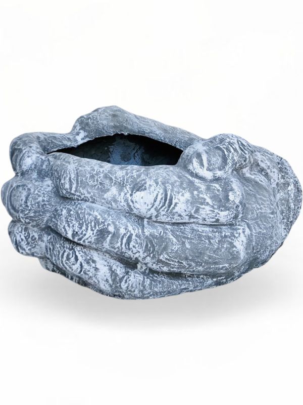 Drinking Hands Planter Whitewash Finish - L730mm x W550mm x H170mm - 29kg
