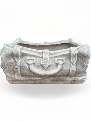 Travel Suitcase Planter Whitewash Finish - L660mm x H250mm x W530mm - 30kg