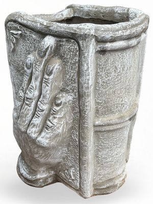 Holding Hands Book Planter Whitewash Finish - L410mm x W400mm x H470mm - 26kg