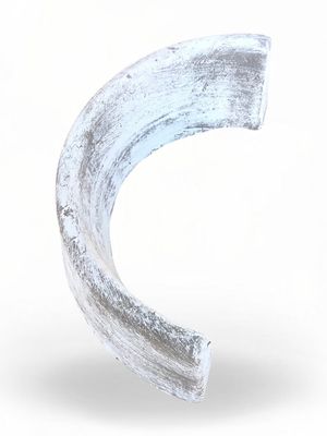 Tree Ring Small Half Whitewash Finish   W:400mm 6kg
