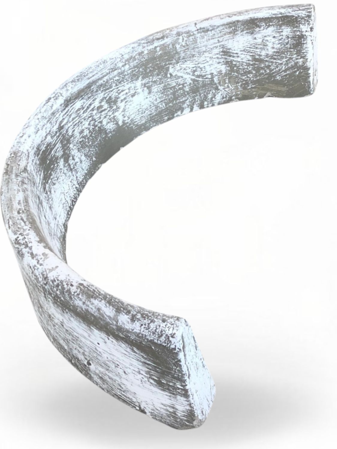 Tree Ring Large Half Whitewash Finish  W:680mm 15kg