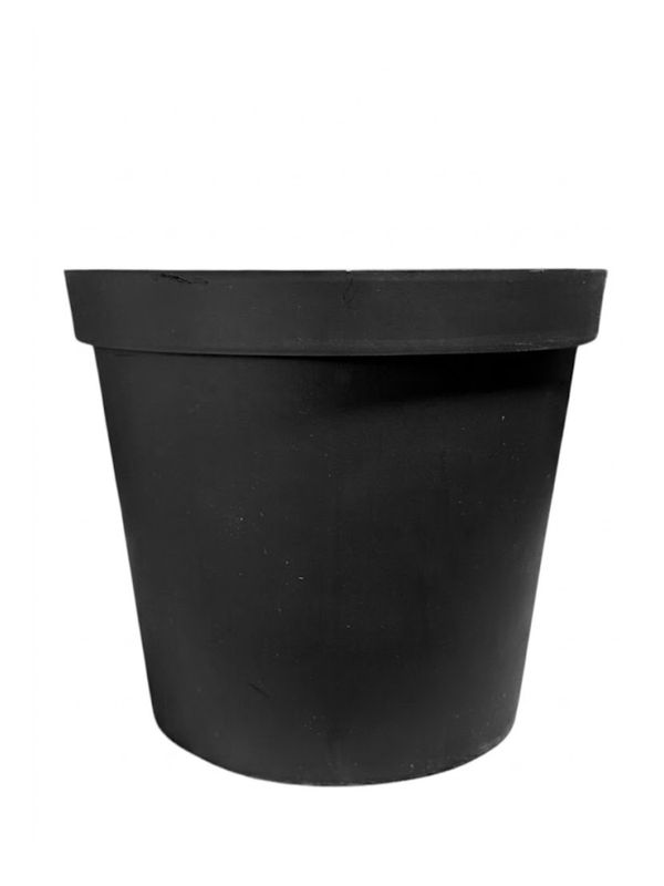 Plastic Pot Black Width:25cm  Height: 21.5cm