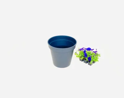 30cm Pot Black Width 30cm x Height 29cm